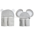 Natemia Bamboo Hooded Bath Towel Highly Absorbent, Soft, Bacterial Towel For Boys, Girls, Newborn,bear ,elephant